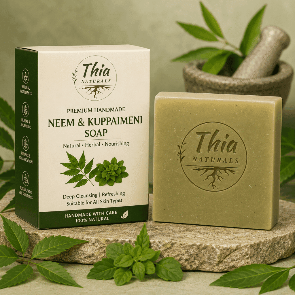 Premium Handmade Neem and Kuppaimeni Soap